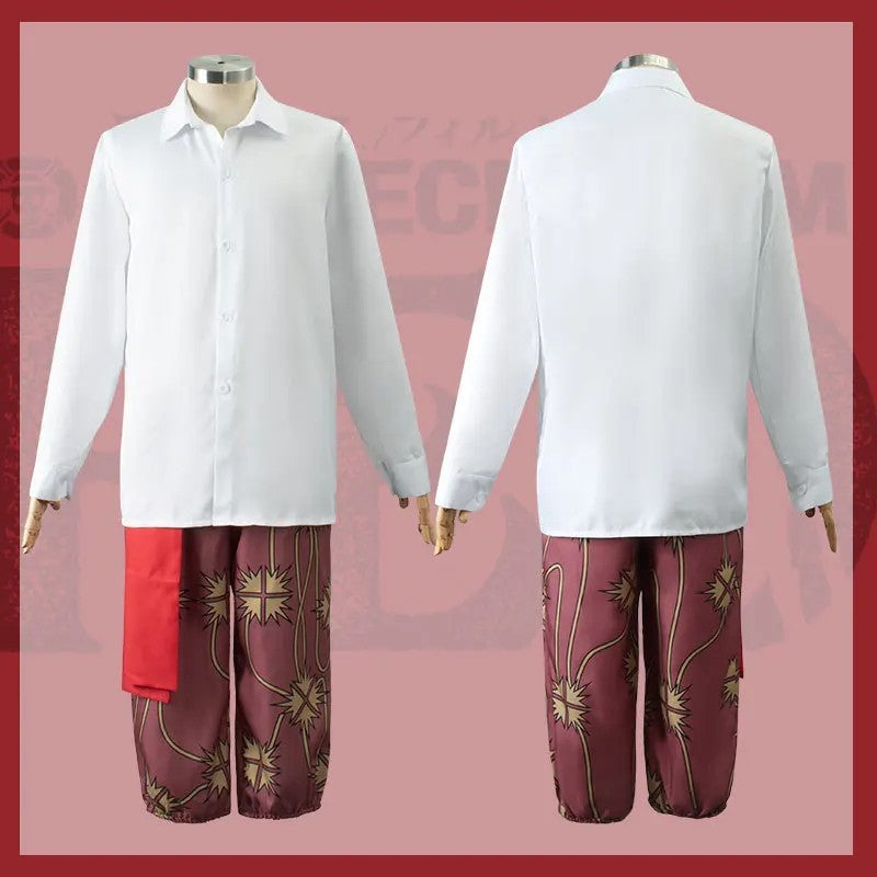 Shanks Redhead Cosplay Anime Costume Full Set Halloween Outfit Pirate Cloak
