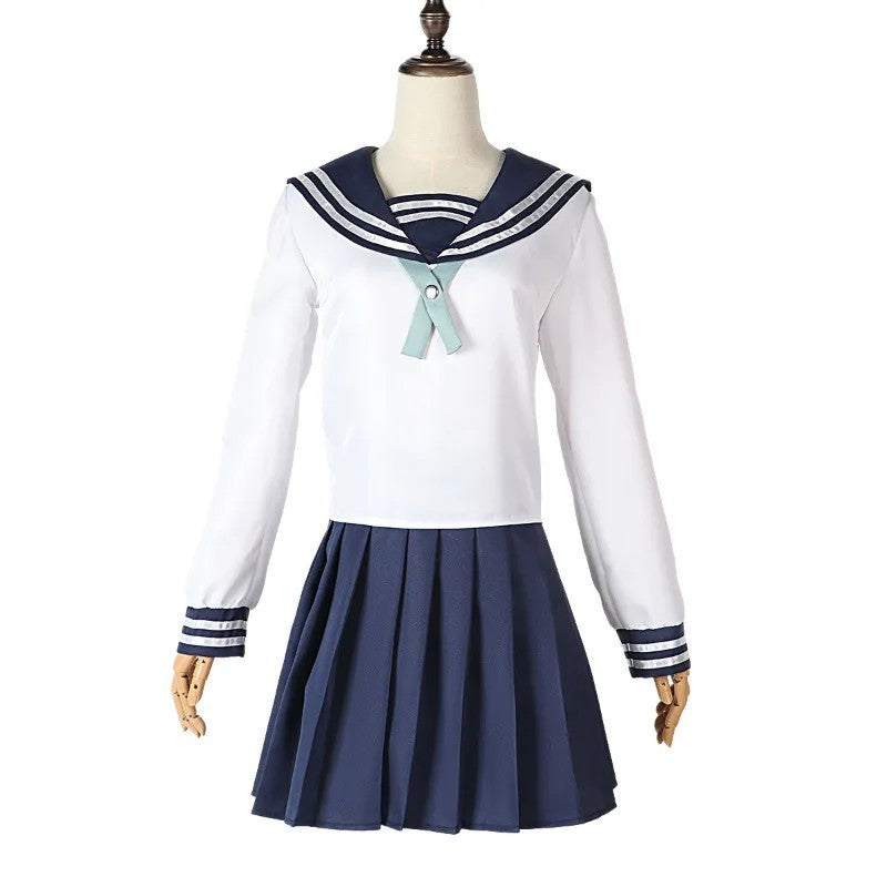 Riko Amanai Cosplay Costume Wig Full Set Anime School Uniform Halloween Outfit