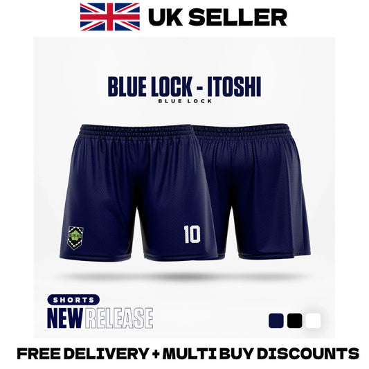 Blue Lock Football Shorts Anime Soccer Cosplay Isagi Nagi Bachira Rin Training