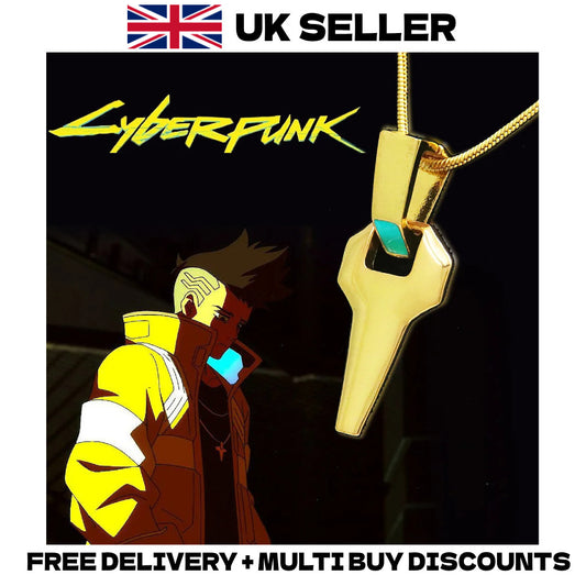 Cyberpunk Edgerunners David Martinez Necklace Pendant Chain Cosplay Prop Gift