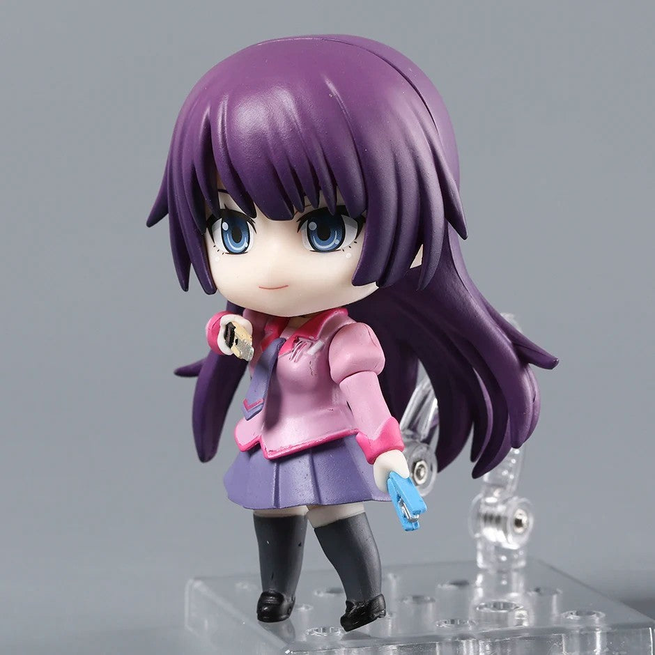 Bakemonogatari Hitagi Senjougahara Action Figure 10cm Anime Model Statue Boxed