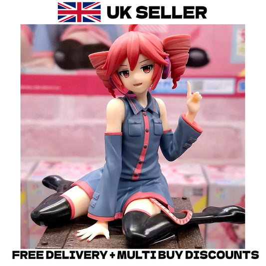 Kasane Teto Cute Action Figure Sitting Model 14cm SynthV Vocal Desk Statue Toy