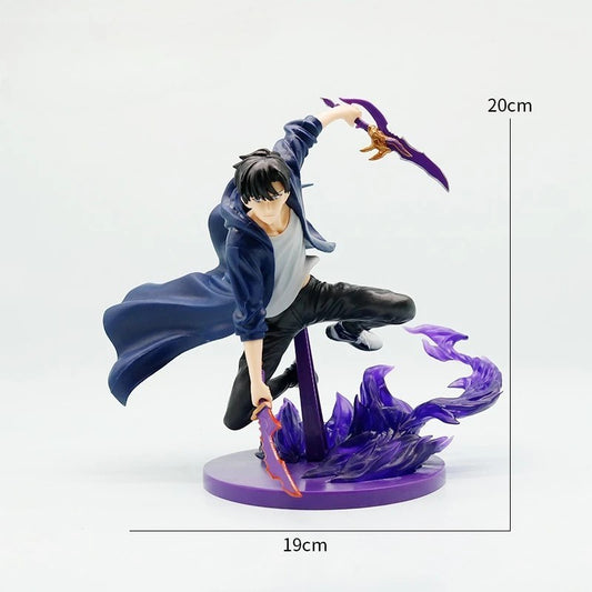 Solo Leveling 20CM Action Figures Sung Jin Woo Beru Igris Anime Statue Toy Model