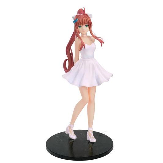 Doki Doki Literature Club! Monika White Dress 17cm PVC Action Figure Model Boxed