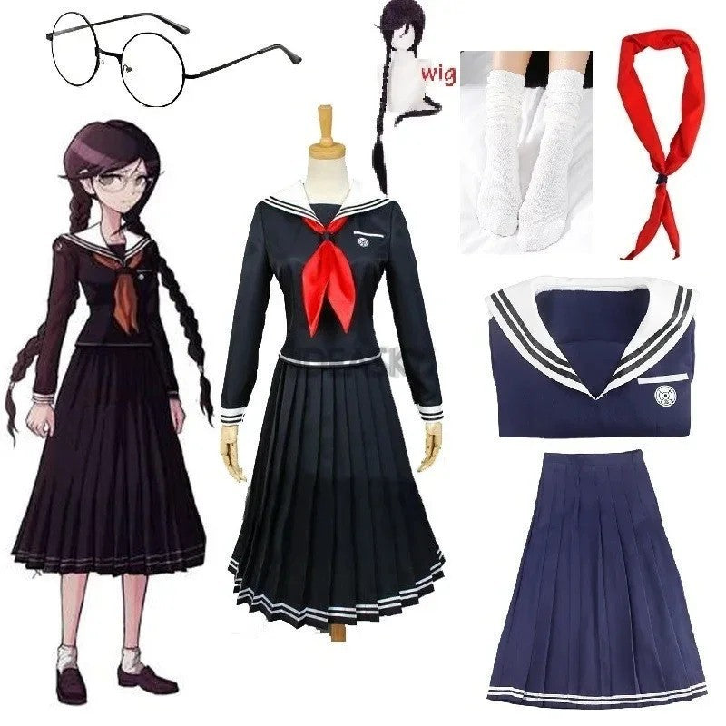 Danganronpa Toko Fukawa Cosplay Costume Full Set Anime Halloween Outfit Merch