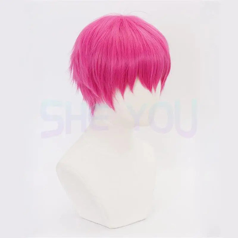 The Disastrous Life of Saiki K. Kusuo Saiki Cosplay Wig Glasses Pins Halloween