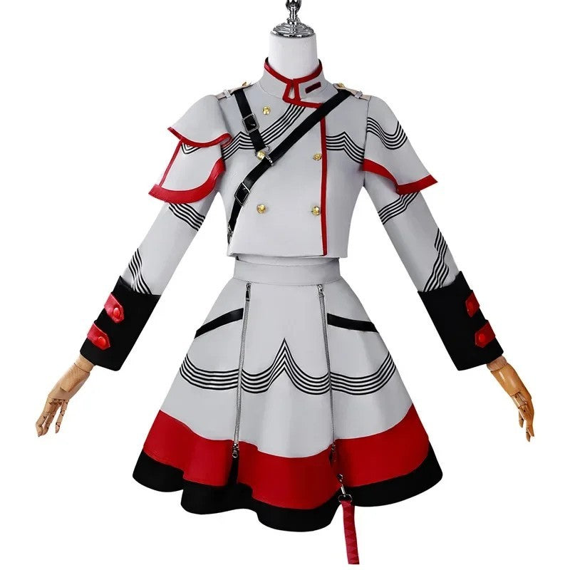 Synthesizer V Kasane Teto Cosplay Costume Full Set Wig Halloween Outfit