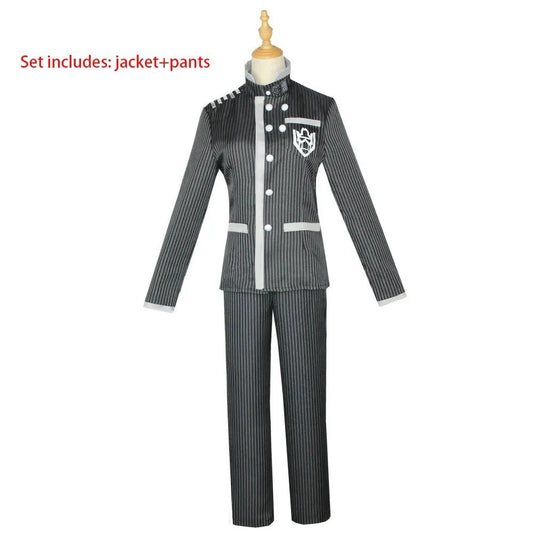 Danganronpa V3 Shuichi Saihara Cosplay Costume Uniform Gakuran Cap Wig Full Set