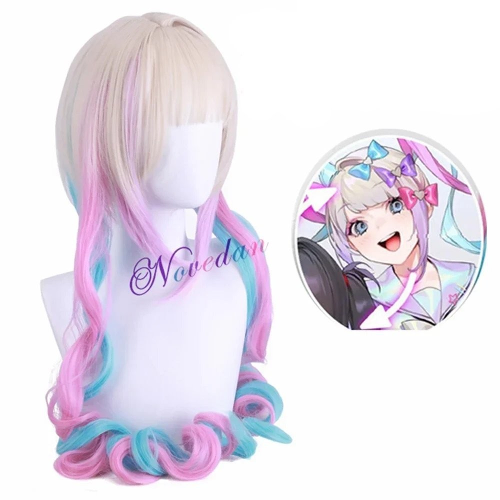 NEEDY STREAMER OVERLOAD KAngel Cosplay Costume Full Set Wig Halloween Outfit