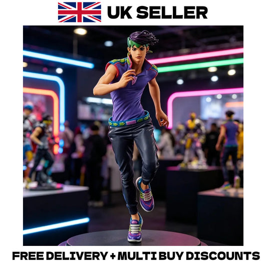 28cm JoJo's Bizarre Adventure Rohan Kishibe Action Figure PVC Statue Anime Model