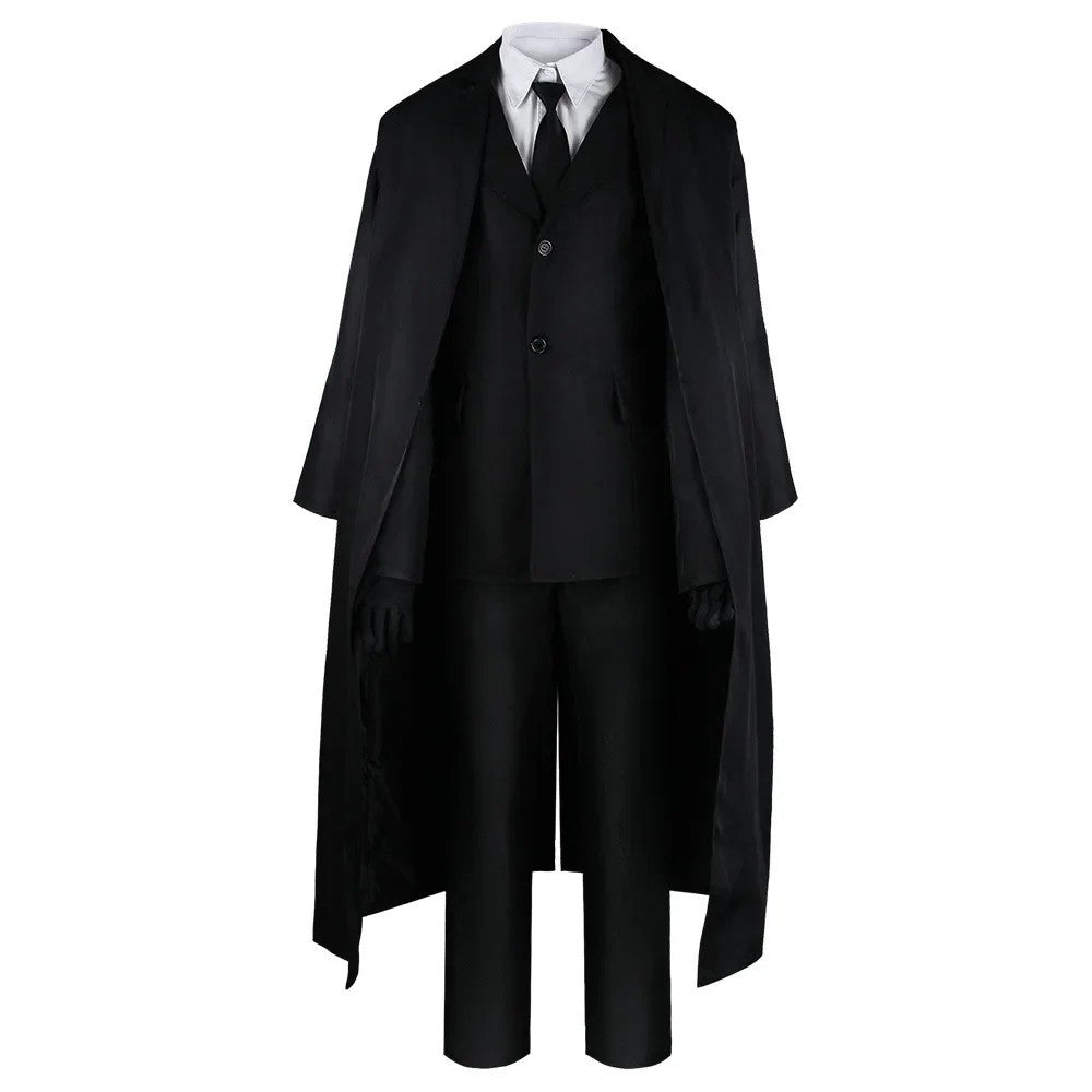 Bungo Stray Dogs Osamu Dazai Cosplay Costume Port Mafia Black Suit Trench Coat