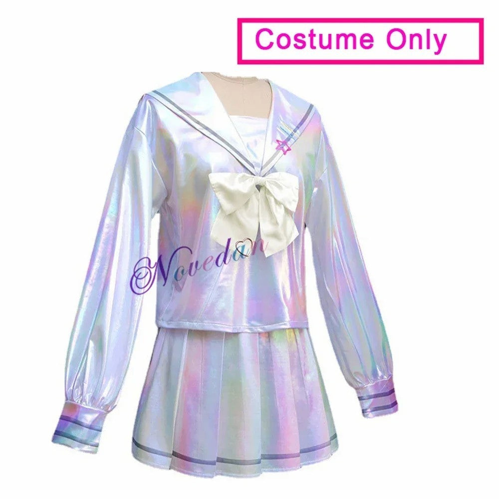 NEEDY STREAMER OVERLOAD KAngel Cosplay Costume Full Set Wig Halloween Outfit
