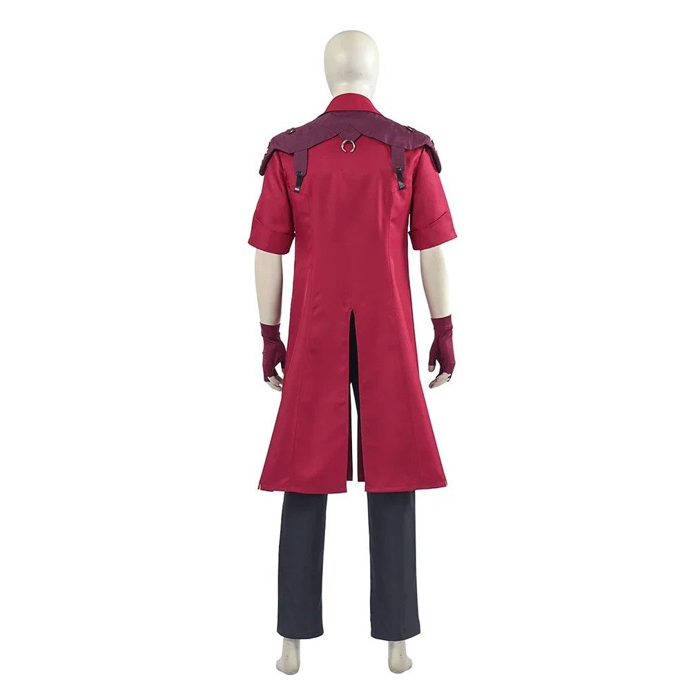 Devil May Cry Dante Cosplay Costume Red Coat Jacket Outfit DMC 5 Halloween Merch